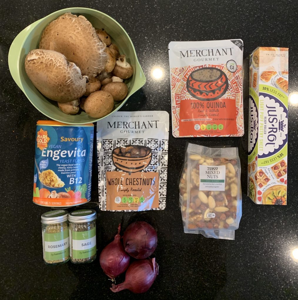 Mushroom & Nut Rolls Ingredients