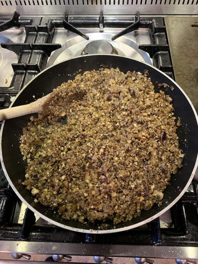add all the other ingredients to the pan and cook