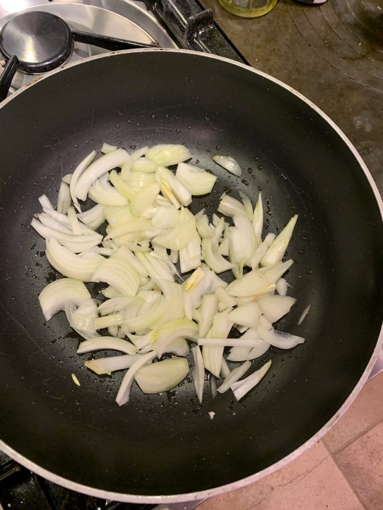 fry the onions
