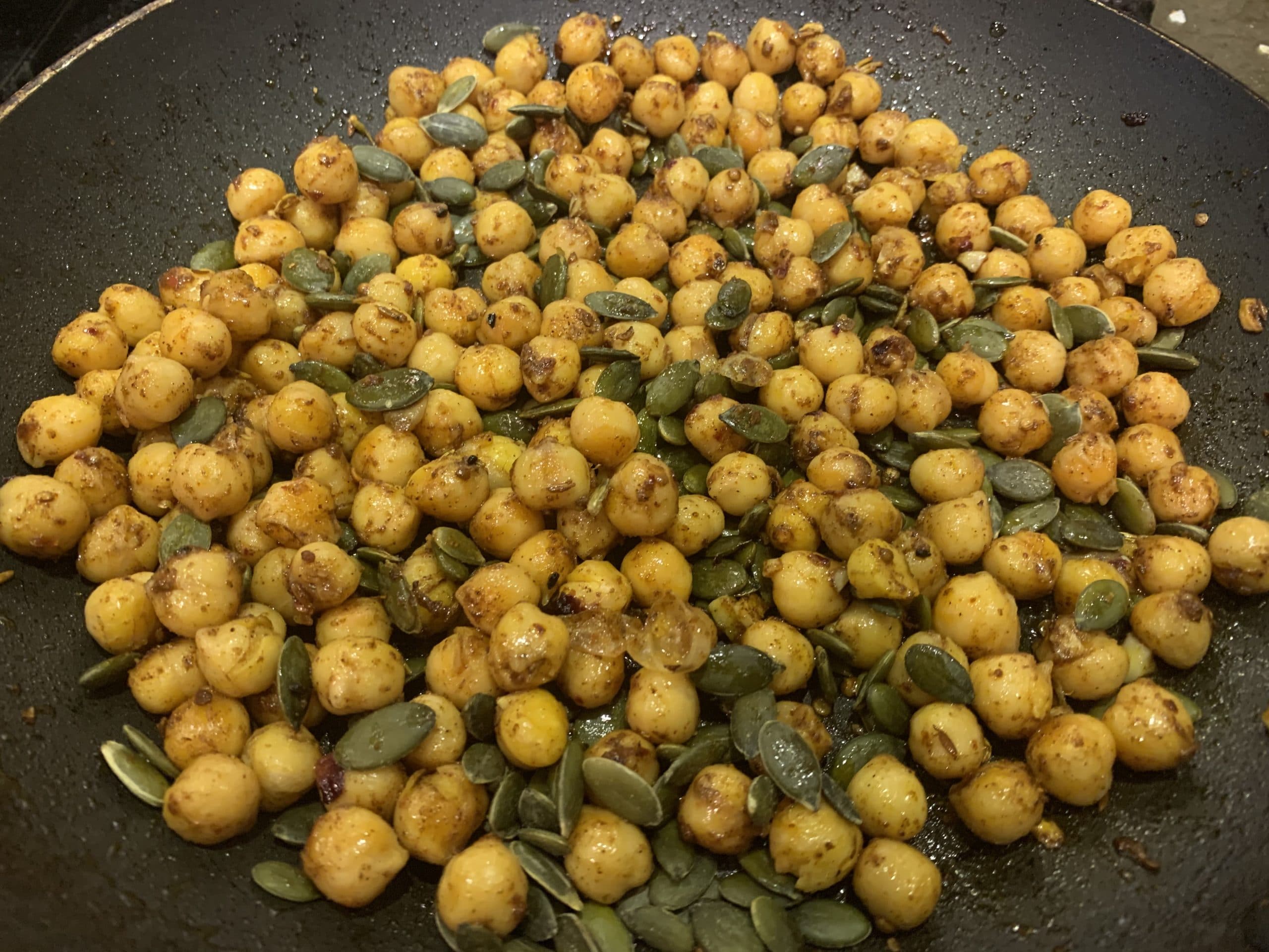 Moroccan flavoured chickpea & toasted sunflower seed salad The Plant