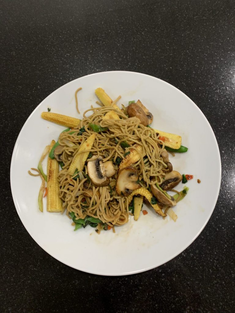 Edamame stir fry
