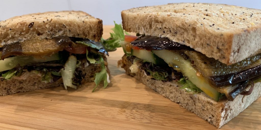Roasted Aubergine Sandwich