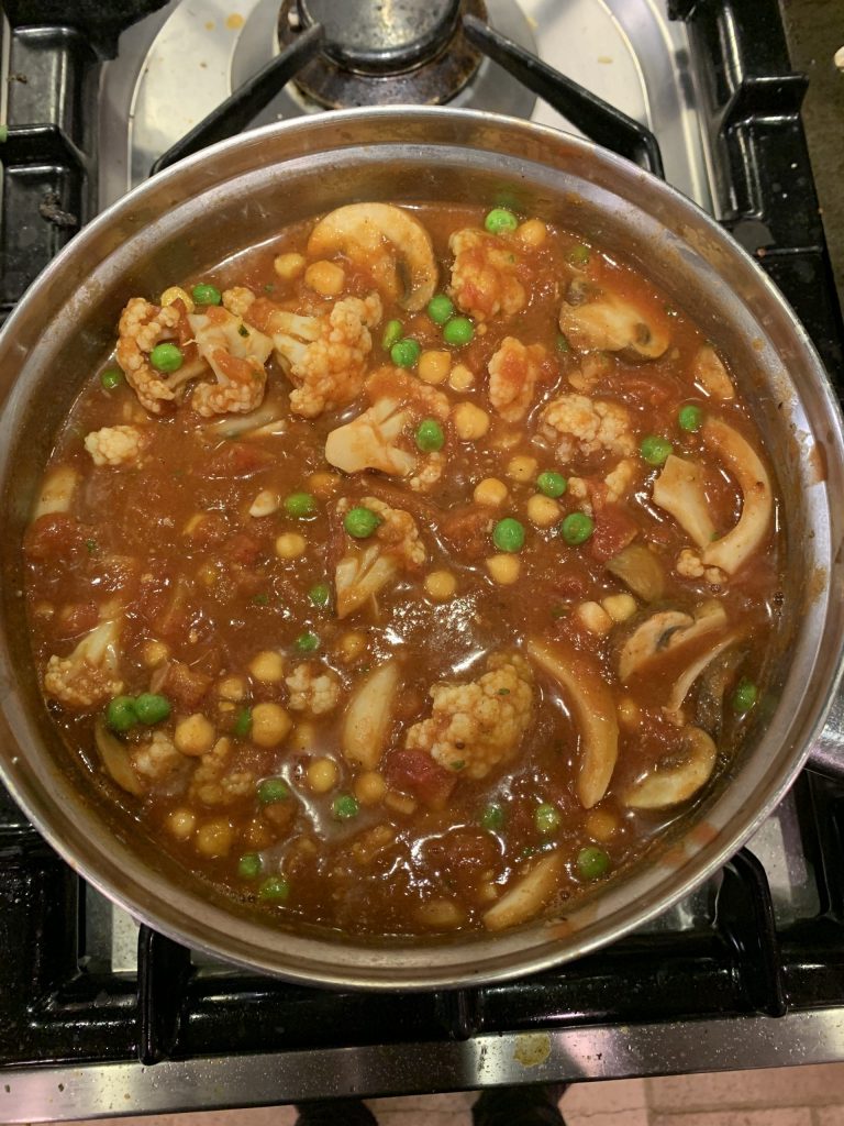 chickpea and cauliflower curry