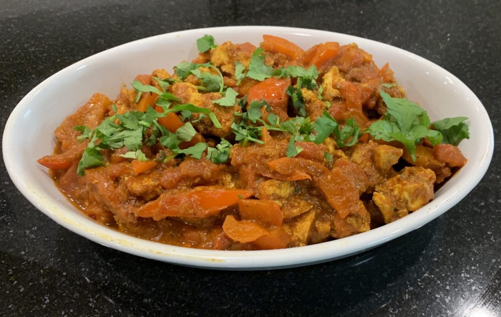 toasted tofu tikka curry