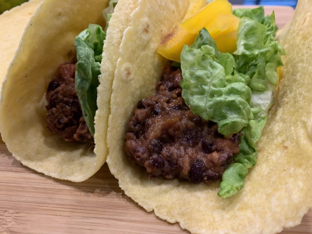 black bean fajita