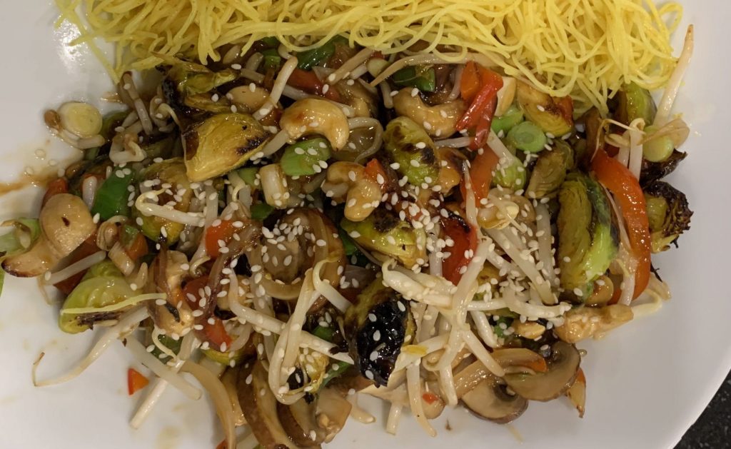 brussel sprout stir fry