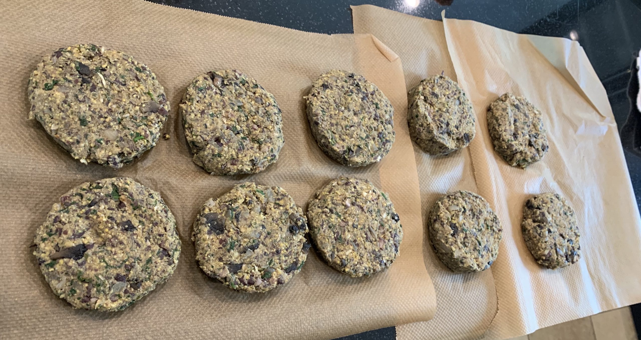Black bean, Spinach and Falafel Burger - The Plant based dad