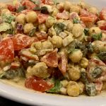 Moroccan Chickpea and sunflower seed salad