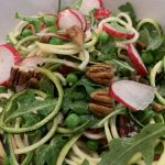 courgette, pea and radish salad