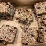 nuts, seeds and fruit flapjack