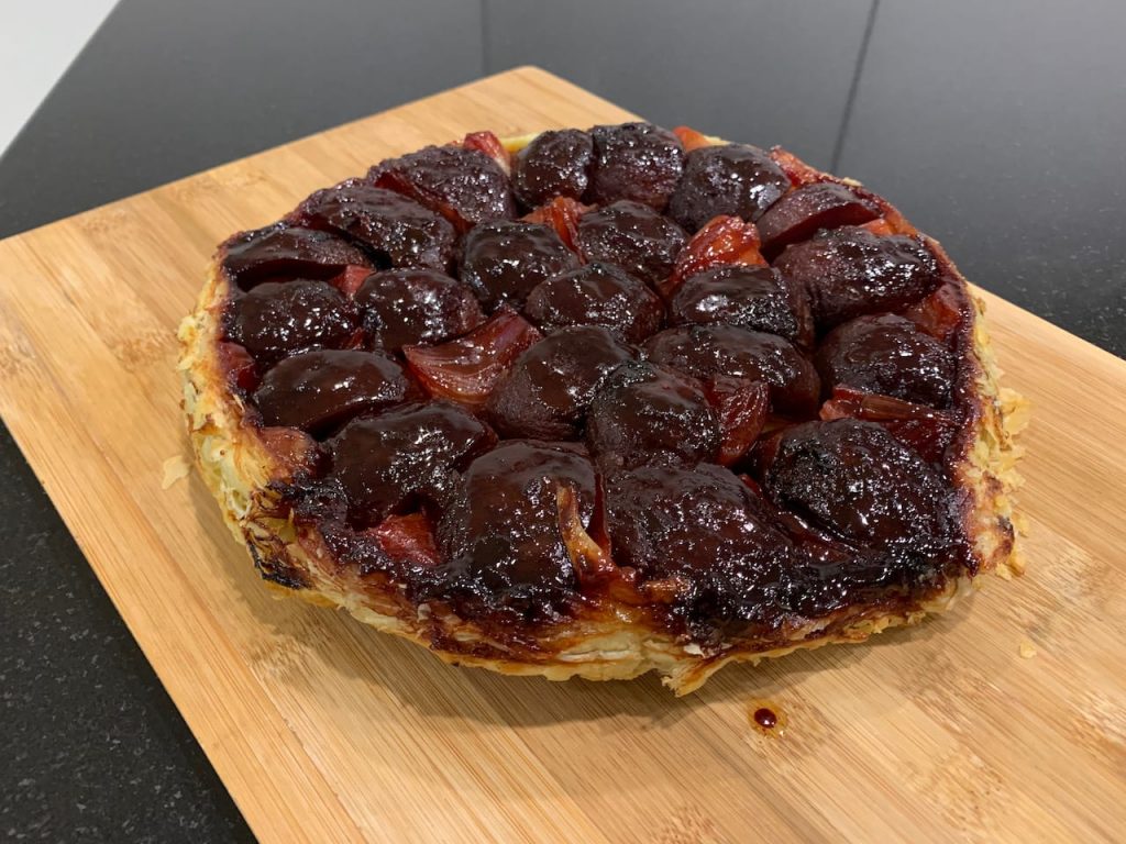 beetroot and red onion tatin