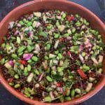 Edamame and lentil salad