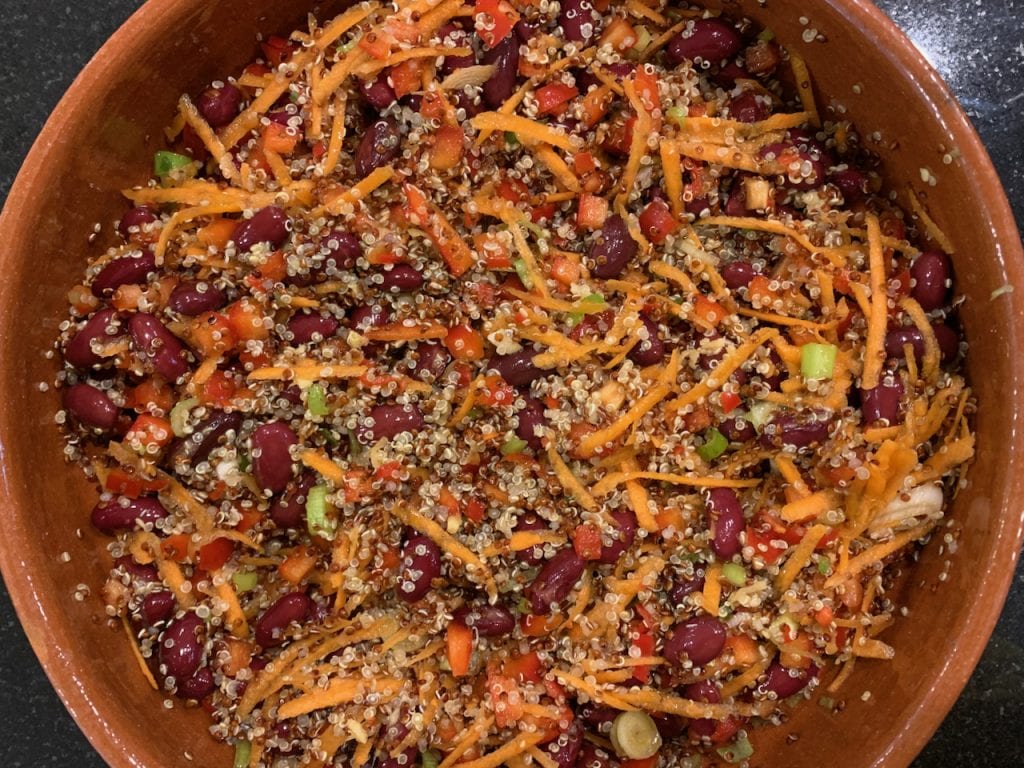 Quinoa and Red kidney bean salad
