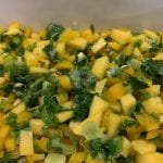 Mango and Green chilli salsa