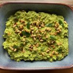 Broad bean dip with wsabi