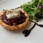 caramelised red onion tart