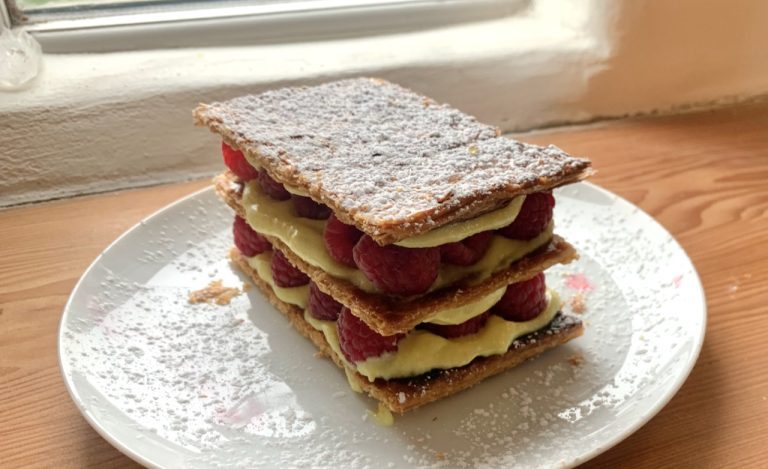 raspberry miillefeuille