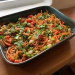 buckwheat, edamame, carrot salad