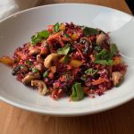 Asian chopped salad with Jerk tofu