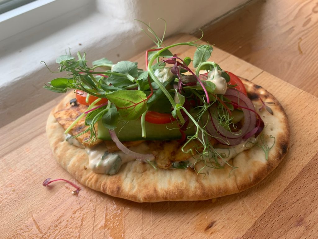 tofu flatbread