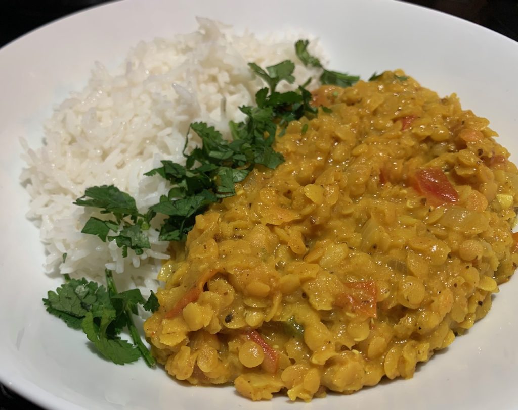 red lentil rice basmati rice