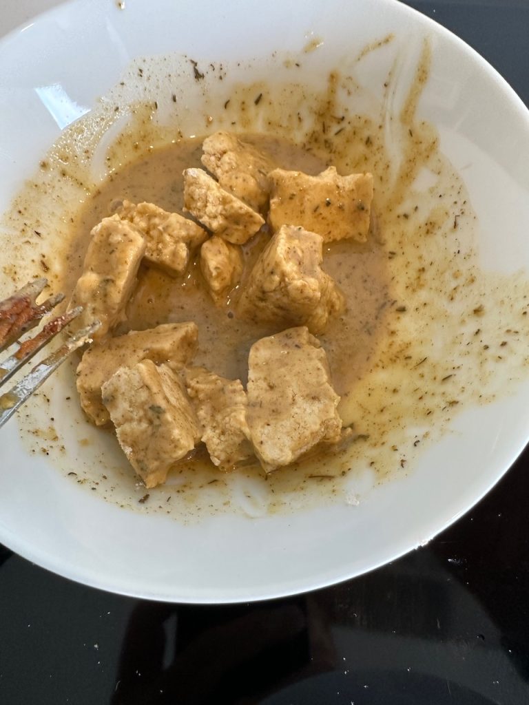 Crispy tofu in a sticky lime and soy sauce - The Plant based dad
